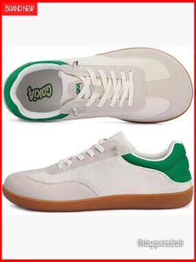 Wide Toe Box Barefoot Sneakers, Zero-Drop Athletic Walking Shoes for Women Men